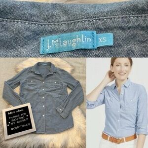 J. McLaughlin Chambray Button-Up Shirt | Women’s XS